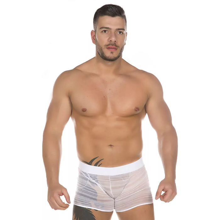 Cueca Sensual Listrada Modelo Boxer Pimenta Sexy