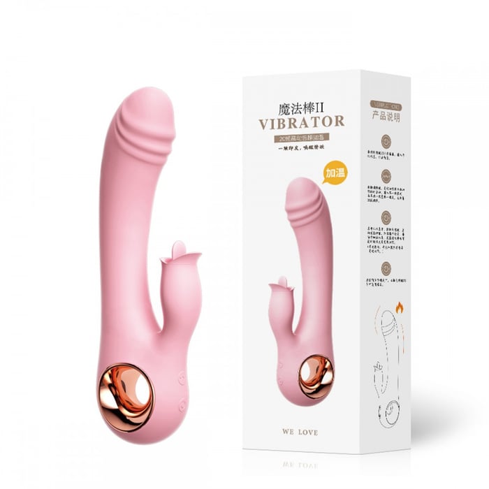 Vibrador De Ponto G E Clítoris Com Aquecimento Vipmix