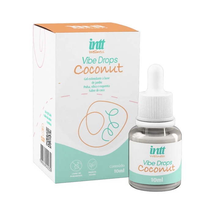 Vibe Drops Coconut Gel Estimulante à Base De Jambu Efeito Triplo 10g Wellness Intt