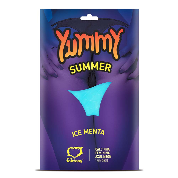Yummy Ice Calcinha Summer Neon Comestível Sexy Fantasy