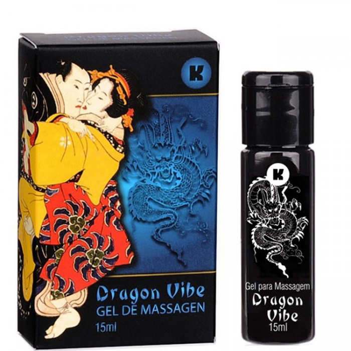 Dragon Vibe Sensação Eletrizante Gel Para Massagem Corporal 15ml Kgel