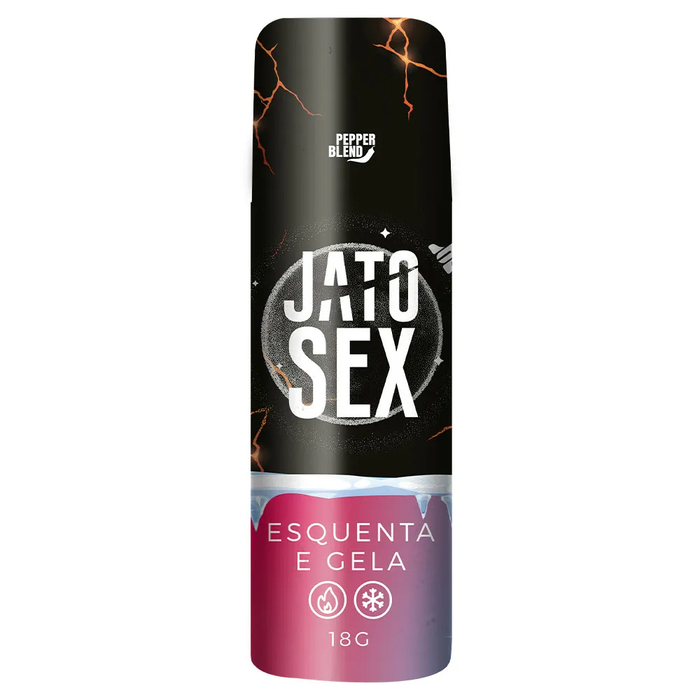 Jato Sex Esquenta E Esfria Bisáfico Gel Comestível Excitante E Lubrificante 18ml Pepper Blend