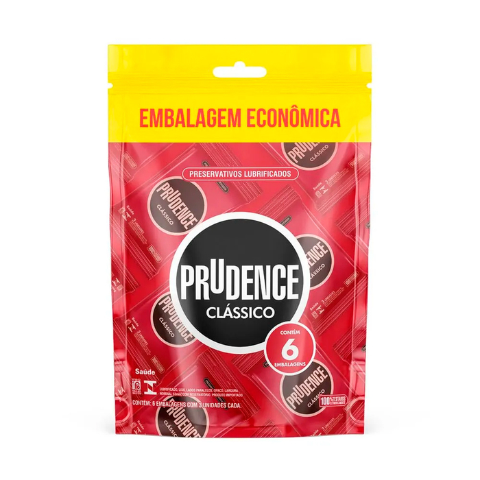 Preservativo Classico 6 Embalagens Com 3 Uni Cada Prudence