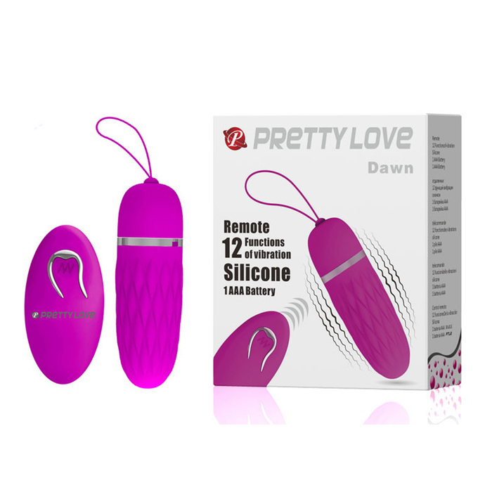Cápsula Vibratória Texturizada Wireless Com 12 Modos De Vibração Dawn Pretty Love 3r Import