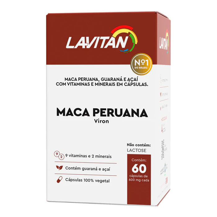 Lavitan Maca Peruana Viron 60 Cápsulas Cimed