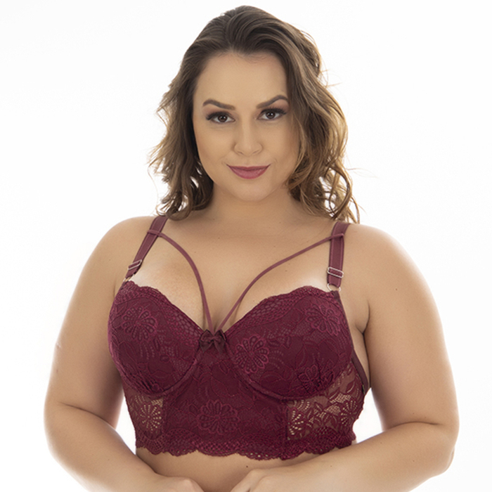 Sutiã Plus Size Reforçado Lara Com Paleta Patitex