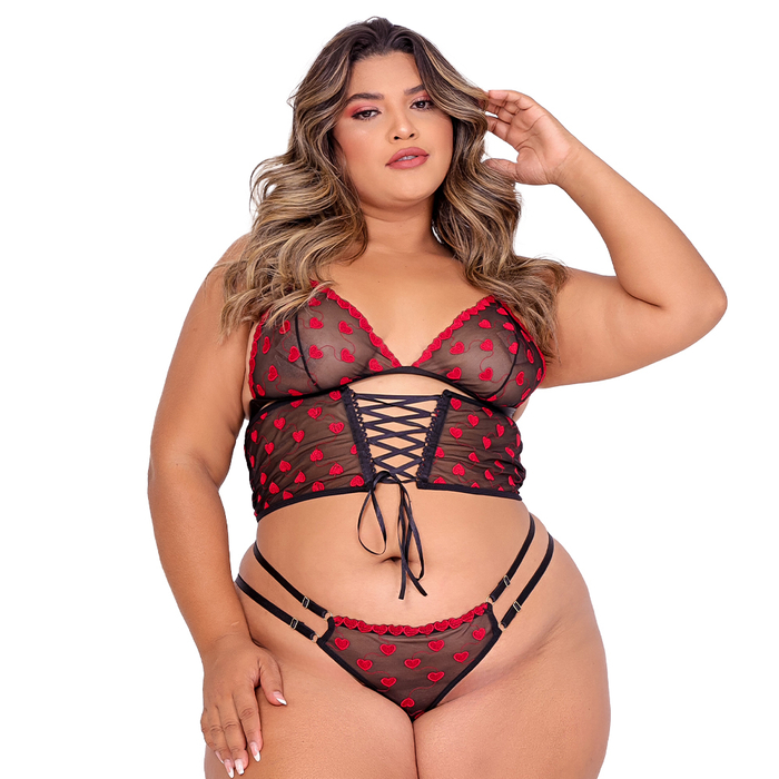 Conjunto Sensual Amor Ardente Plus Moda Apimentada