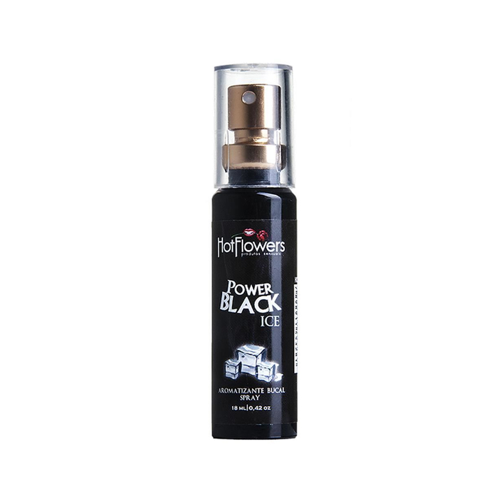 Power Black Ice Spray Aromatizante Bucal 18ml Hot Flowers