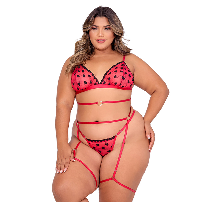 Conjunto Sensual Amor Safado Plus Moda Apimentada