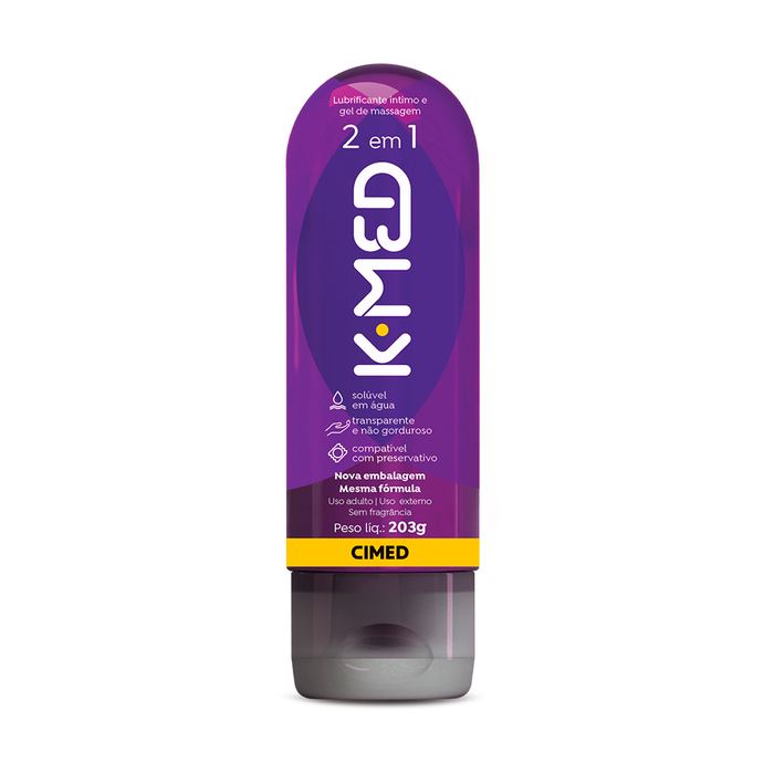 K-med Gel De Massagem E Lubrificante íntimo 2 Em 1 200gr Cimed