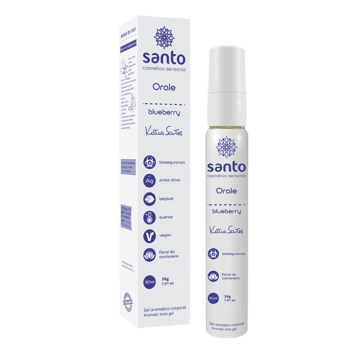 Orale Gel Lubrificante Aromático 30ml Linha Katia Santos Santo