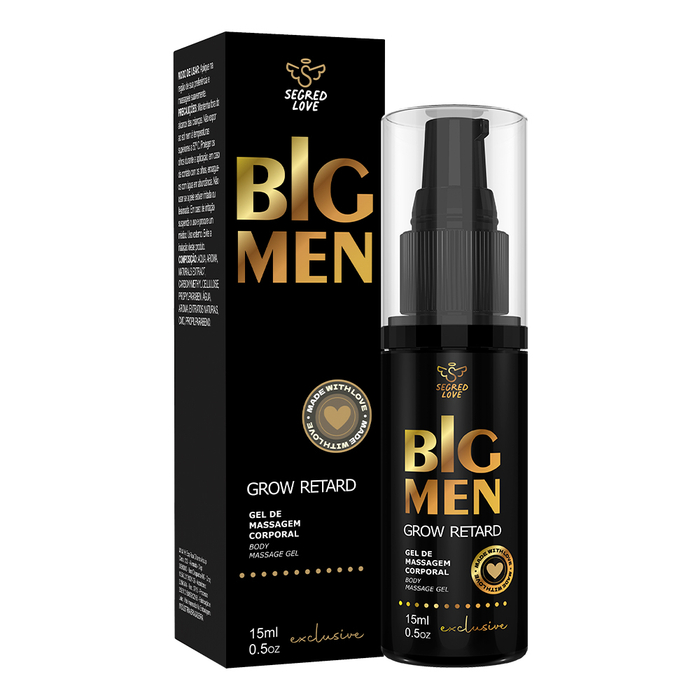 Big Men 15ml Gel Prolongador Retardante E Vasodilatador Segred Love