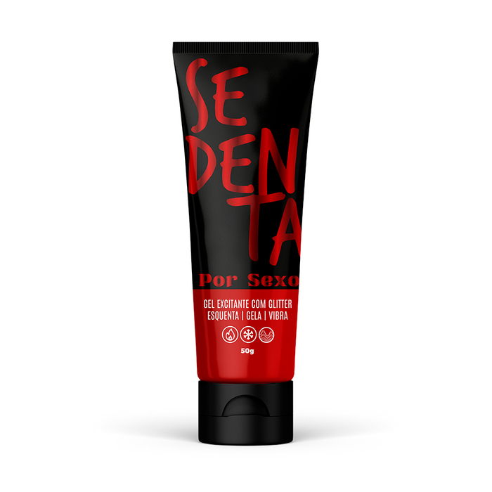 Sedenta Por Sexo Gel Excitante Com Glitter Esquenta Gela E Vibra 50g Pepper Blend