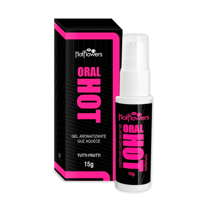 Oral Hot 15g Gel Aromatizante Sensação De Aquecimento Hot Flowers