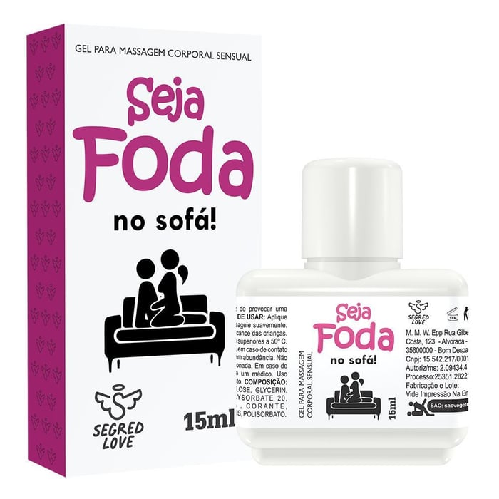 Seja Foda No Sofá Gel Excitante Anal 15ml Segred Love