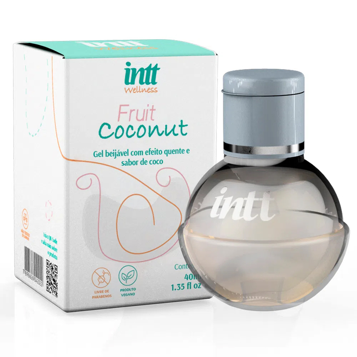 Fruit Coconut Gel Beijável Com Efeito Quente 40g Wellness Intt