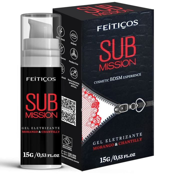 Submission Gel Eletrizante Cosmetic Bdsm Experience 15gr Feitiços