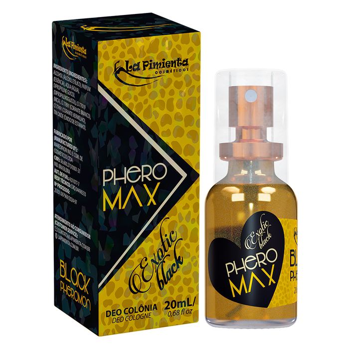 Deo Colônia Phero Max Exotic Black 20ml La Pimienta