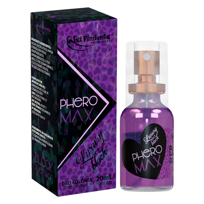 Deo Colônia Phero Max Luxury Black 20ml La Pimienta