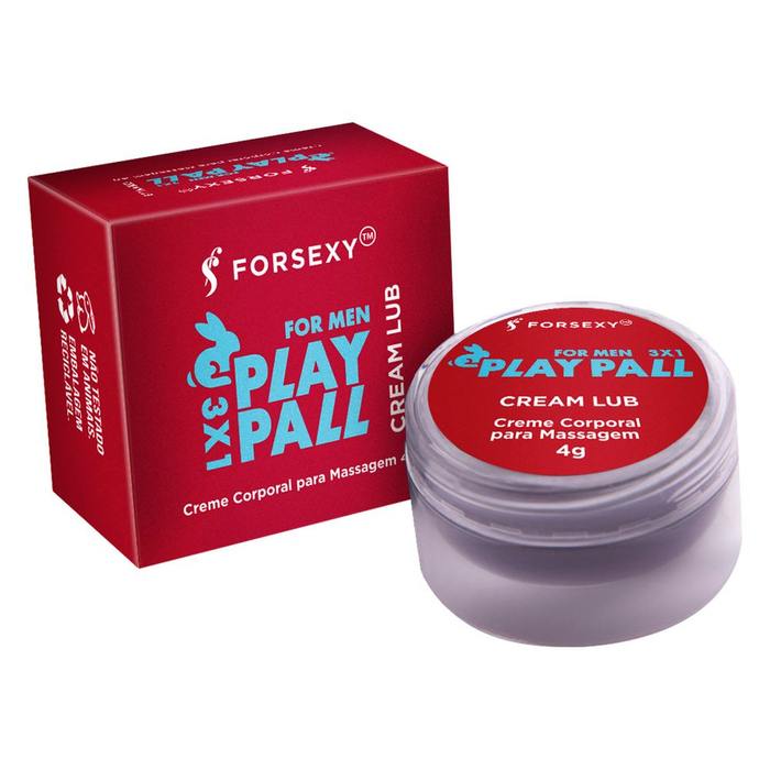 Cream Lub Play Pall Potencializador Masculino 4g For Sexy