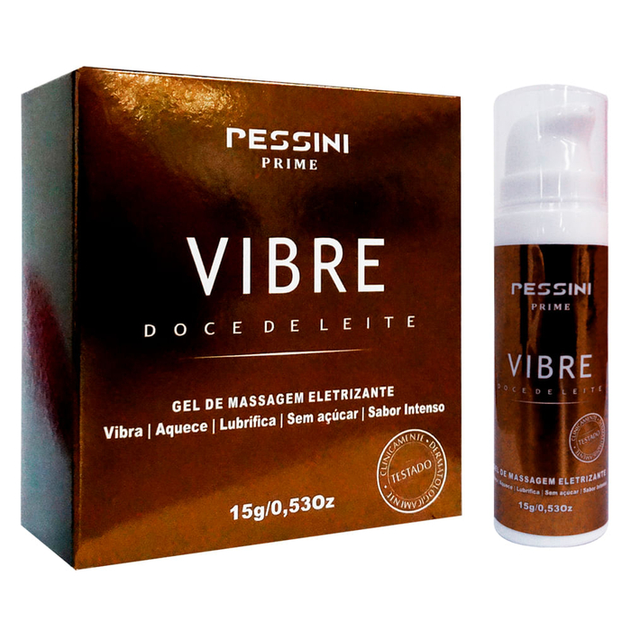 Gel Eletrizante Vibre Doce De Leite 15g Linha Prime Pessini