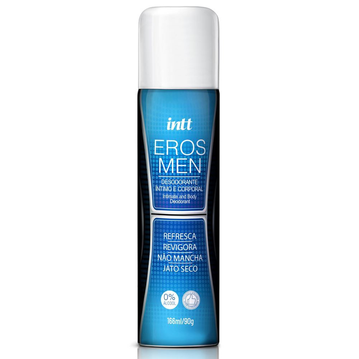 Eros Men Desodorante íntimo Masculino Jato Seco 166ml/90gr Intt