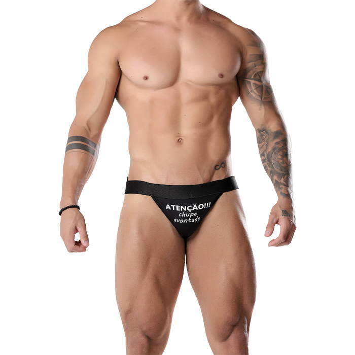 Cueca Jockstrap Fetiche Com Frase Moda Apimentada