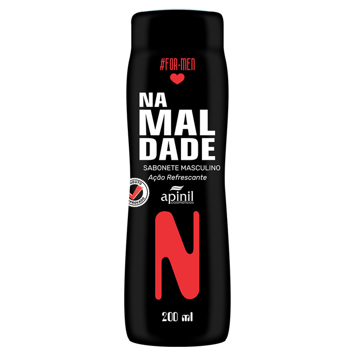 Na Maldade Sabonete Masculino Ação Refrescante 200ml Apinil