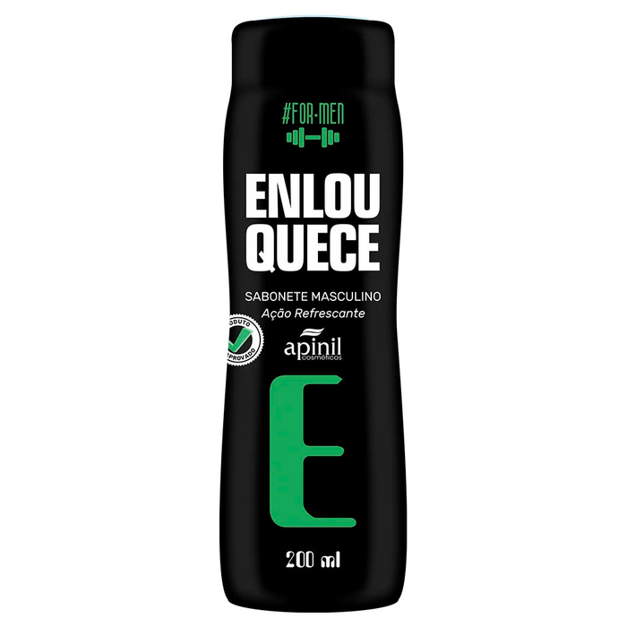 Enlouquece Sabonete Masculino Ação Refrescante 200ml Apinil