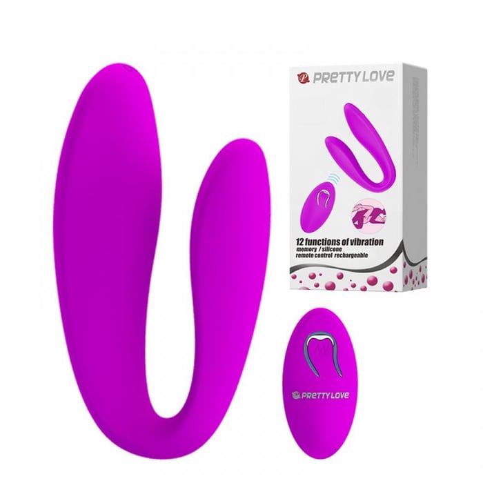 Vibrador Para Casais Com 10 Modos De Vibração E Controle Wireless Pretty Love Letitia Ld Import