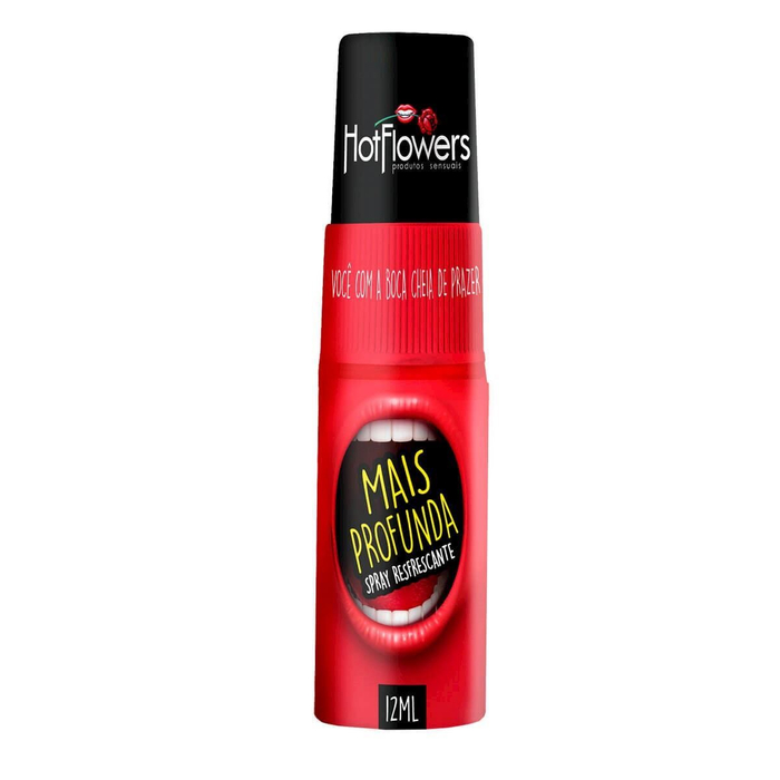 Mais Profunda Spray Refrescante Para Sexo Oral 12ml Hot Flowers