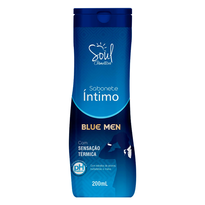 Blue Man Sabonete íntimo Térmico Masculino 200ml Soul Cosméticos