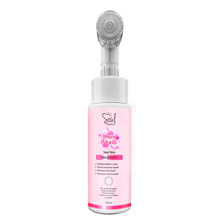 Mousse Micelar Rosa Mosqueta 150ml Soul Cosméticos 