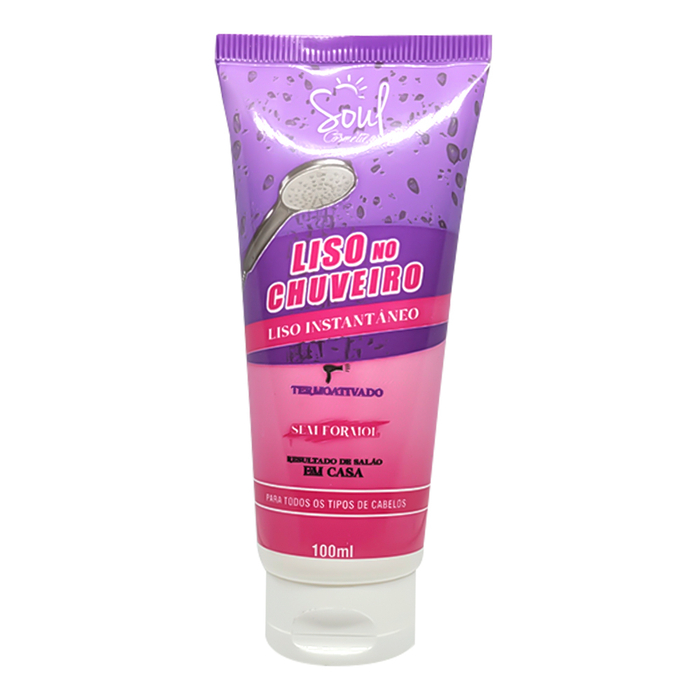 Liso No Chuveiro Liso Instatâneo 100ml Soul Cosméticos 