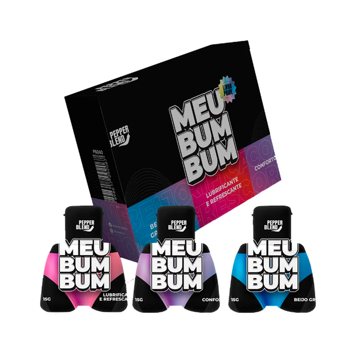 Meu Bum Bum Kit Com Beijo Grego, Conforto E Lubrificante Para Sexo Anal Pepper Blend