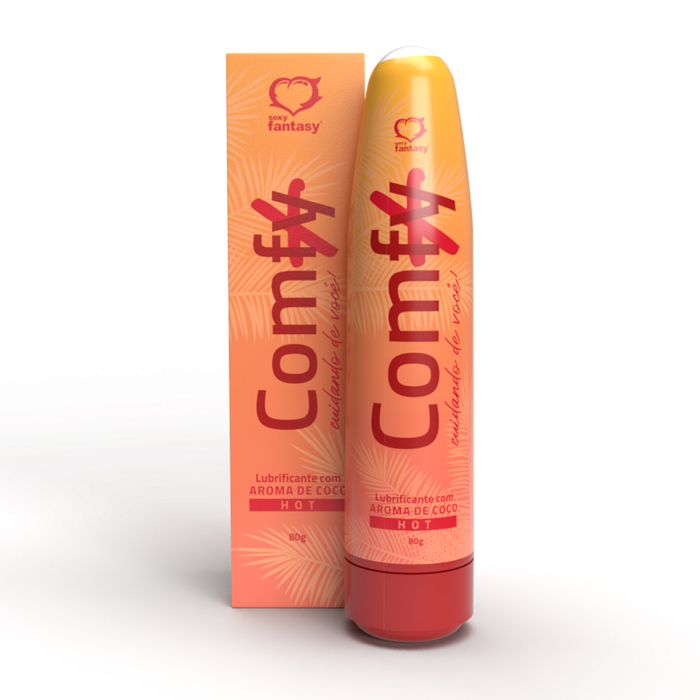 Comfy+ Lubrificante Com Aroma De Coco Hot 80g