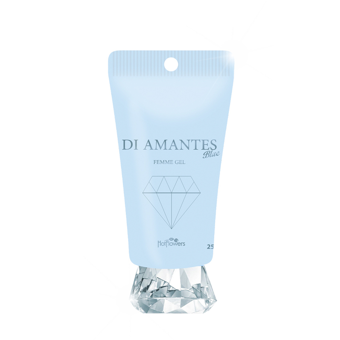 Di Amantes Blue Gel Excitante Para Massagem Corporal 25gr Hot Flowers