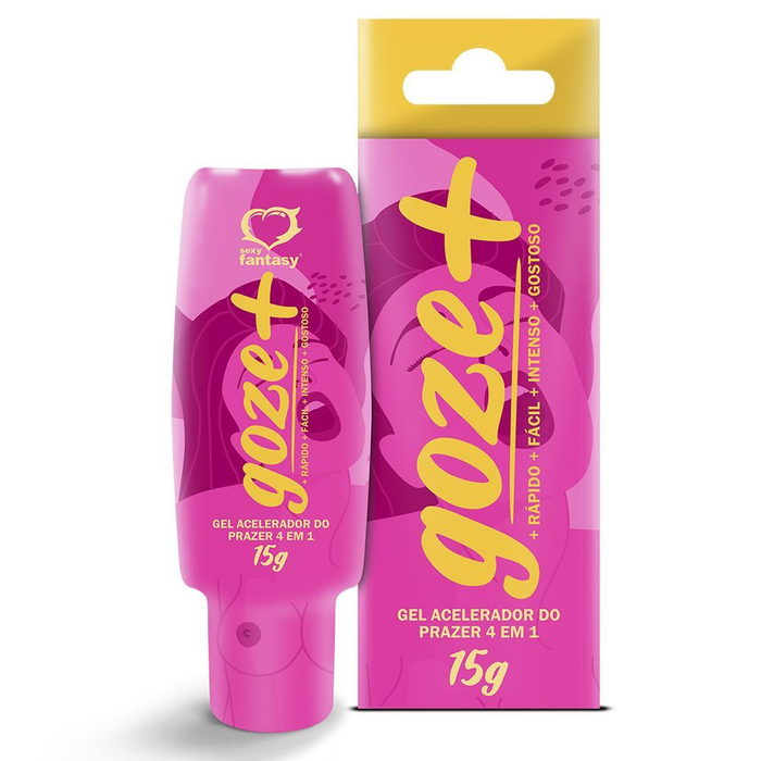 Goze + Gel Acelerador Do Prazer 4 Em 1 15gr Sexy Fantasy