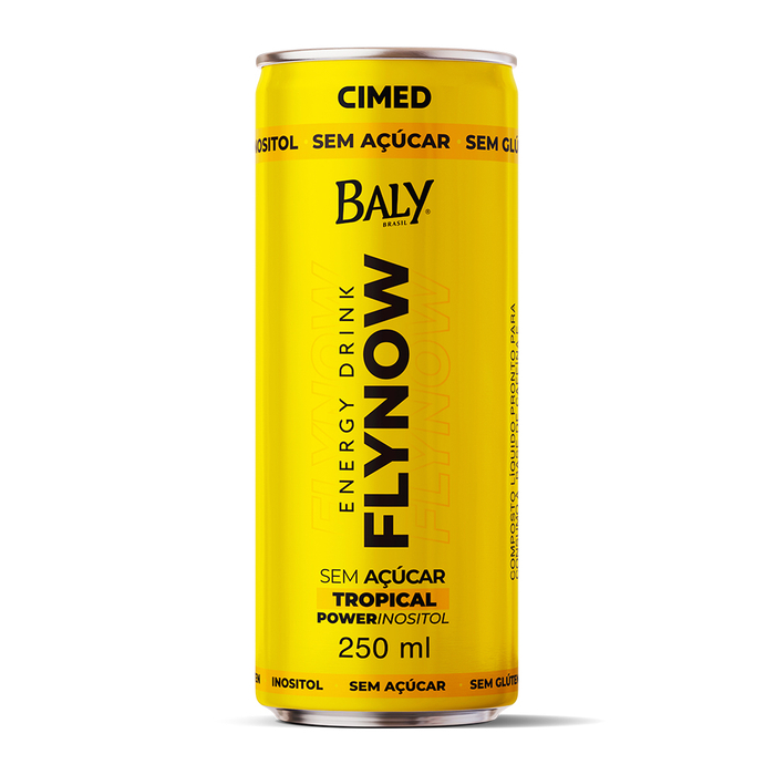 Baly Flynow Tropical Sem Açucar 250ml Lata Cimed