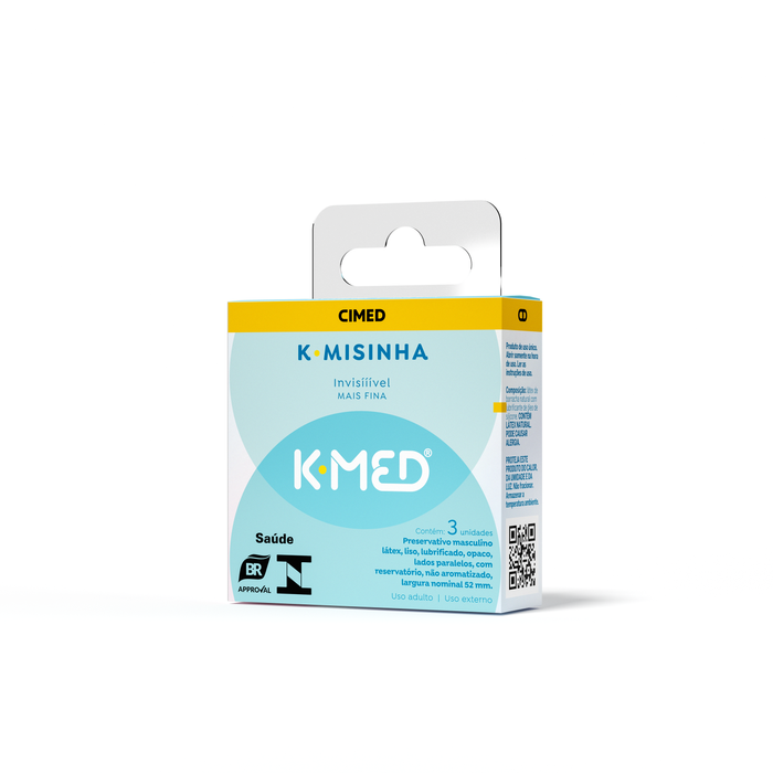 K-misinha Invisííível Mais Fina Com 3 Und  K-med