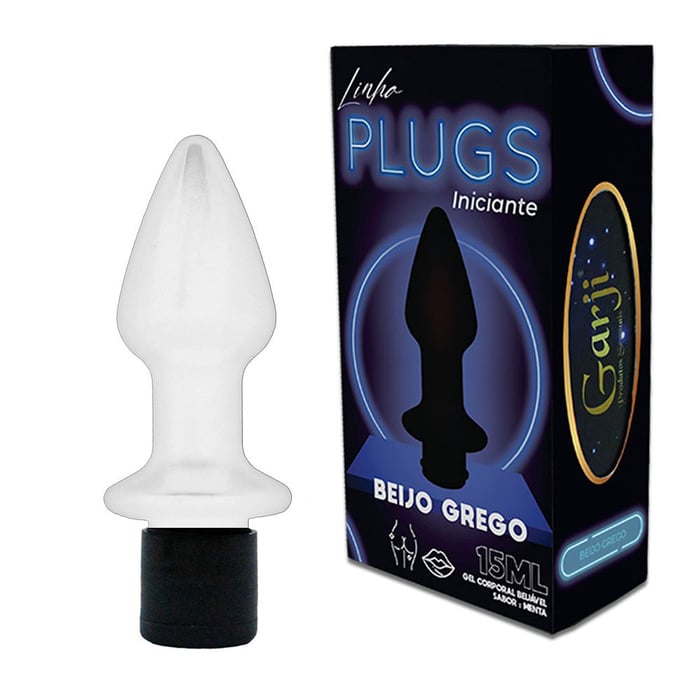 Linha Plugs Iniciantes Gel Corporal Beijável Excitante Beijo Grego 15ml Garji