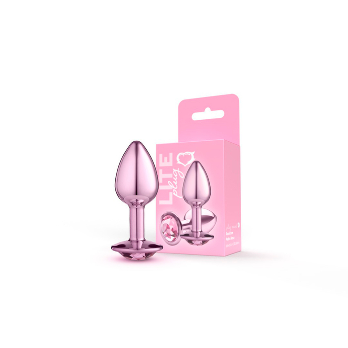 Lite Plug Anal Rosa P Com Pedra Rosa Sexy Fantasy