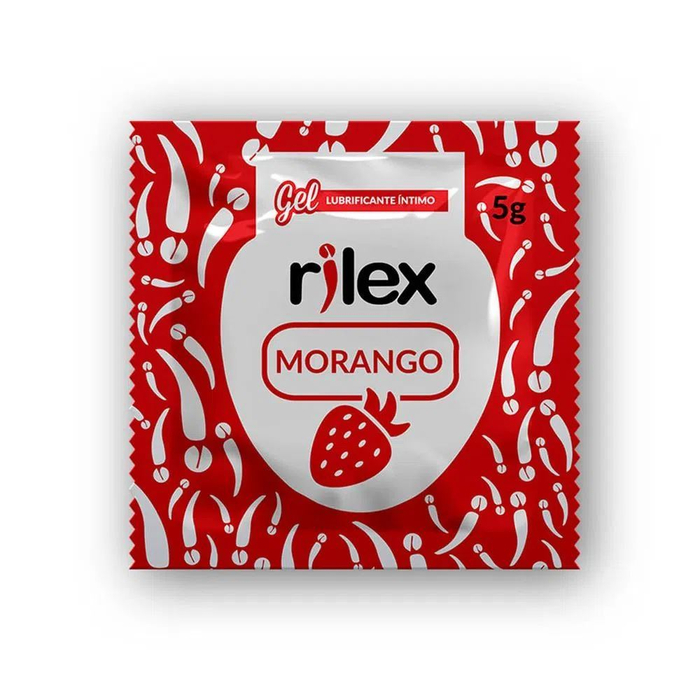 Gel Lubrificante Com Aroma De Morango Unitário Em Sachê 5g Rilex