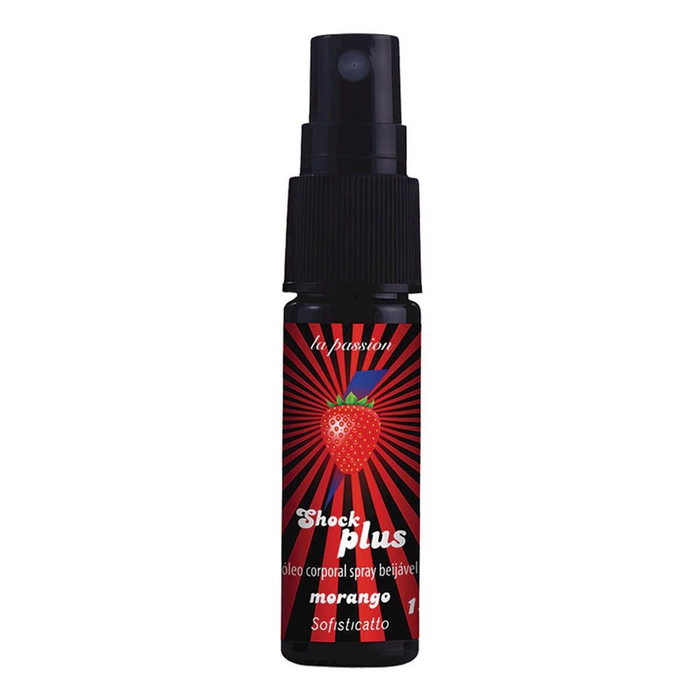 Shock Plus óleo Corporal Beijável Em Spray 15ml Sofisticatto