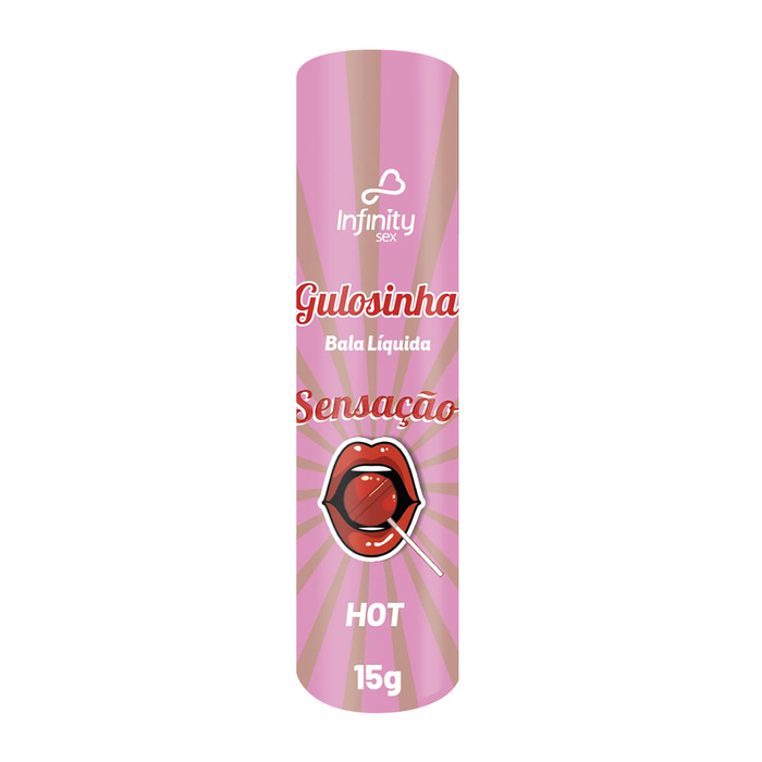 Gulosinha Sabor Sensação Bala Líquida Hot 15g Infinity Sex