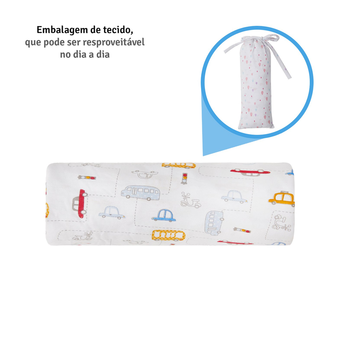 Lençol Avulso Infantil Para Cama De Solteiro Papi Malhas Estampado Contem 01 Un