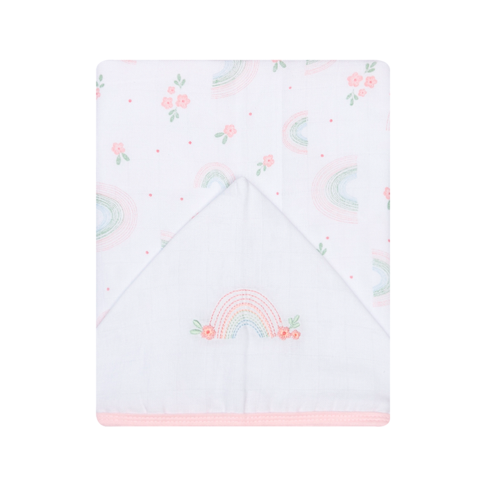 Toalha De Fralda 1 Camada Papi Soft C/ Capuz Bordado 1,10m X 90cm Contem 01 Un 