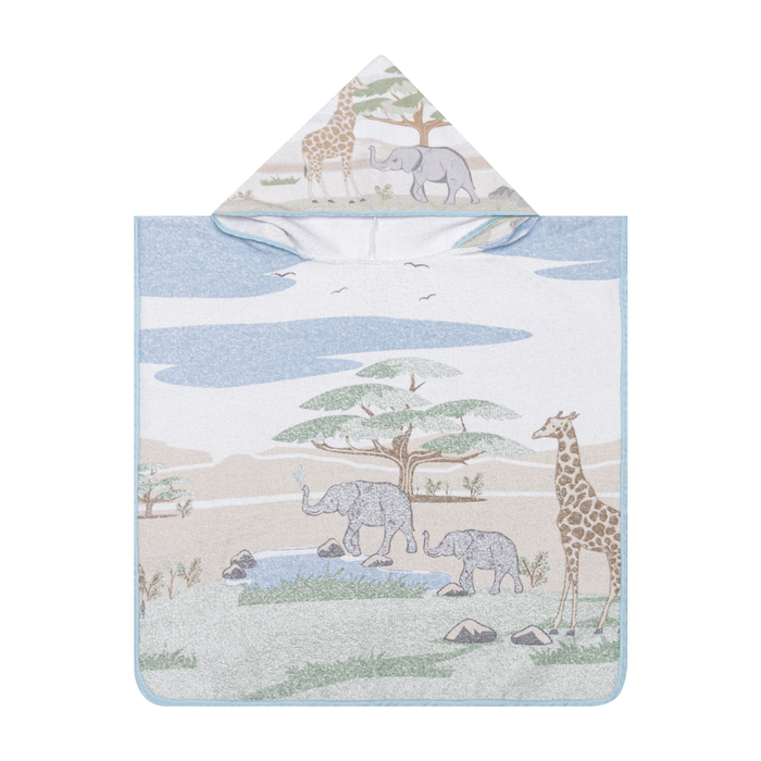 Toalha Poncho Felpuda Papi C/ Est. Grande E Capuz 58cm X 58cm Contém 01 Un