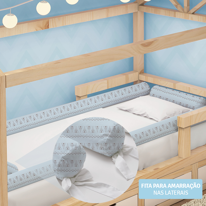 Kit De Mini Cama Rolinho Papi Baby Contem 04 Peças