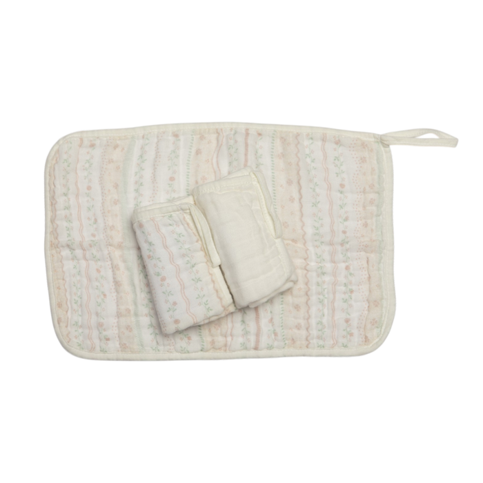 Paninho De Boca Soft Com Prendedor De Chupeta  40 Cm X 23 Cm - Contém 03 Unidades
